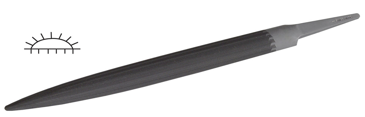 Lima de media caña suiza Glardon™ Vallorbe 10" corte 0 basto - LP1560