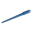 Blue plastic ring sizer stick with standard US sizes and 1/4 inch graduations