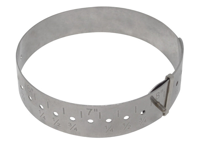 Adjustable Metal Bracelet Gauge Inch Measurements by PMC Supplies