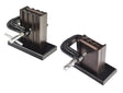 Two-piece reversible wire plate adjustable metal casting ingot mold with clamp for flat and wire stock molding