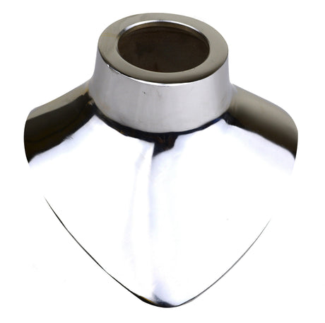 Chrome finished steel necklace mandrel with smooth surface for jewelry making and shaping designs