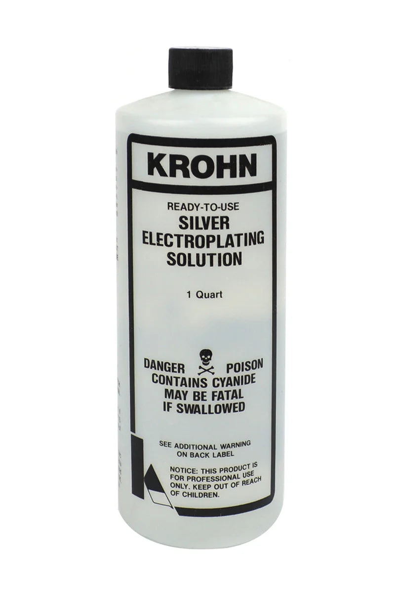 Krohn Silver Electroplating Solution, Ready-to-Use, 1 QT