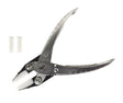 Parallel-action pliers with removable nylon jaws for jewelry making and delicate metalwork