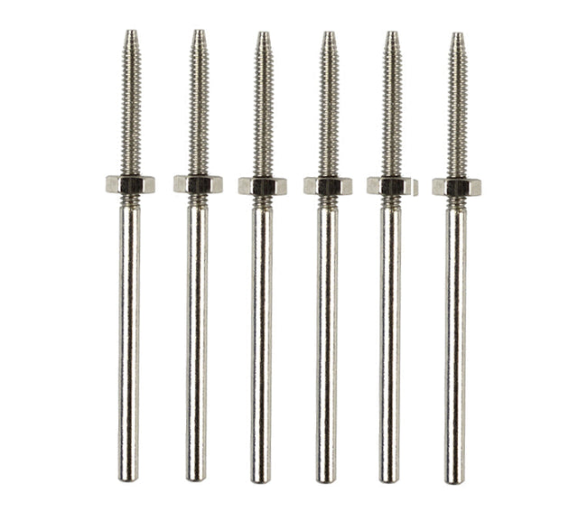 6 pack point threaded polishing mandrels with 3/32 inch shank for rotary polishing machines