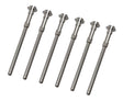 6 Pack of 3/32" Steel Mandrels for Moore Snap-On Discs by PMC Supplies