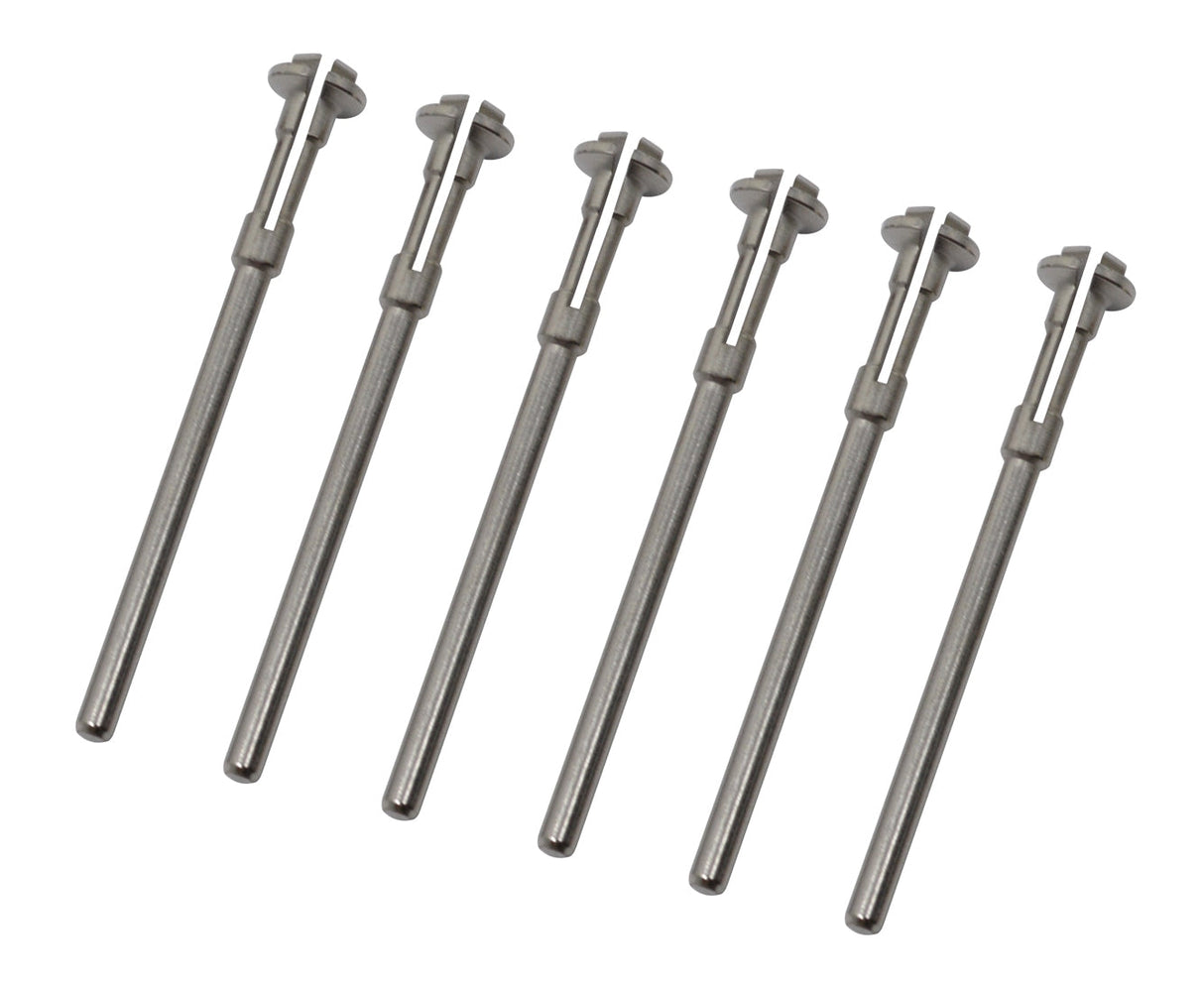 6 Pack of 3/32" Steel Mandrels for Moore Snap-On Discs by PMC Supplies
