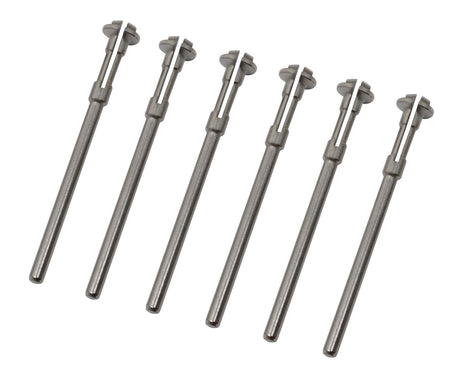 6 Pack of 3/32" Steel Mandrels for Moore Snap-On Discs by PMC Supplies