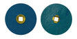 Pack of 50 Zirconia Alumina Platinum & White Metal Sanding Discs (Brass Center) - Coarse Grit, 7/8" by PMC Supplies