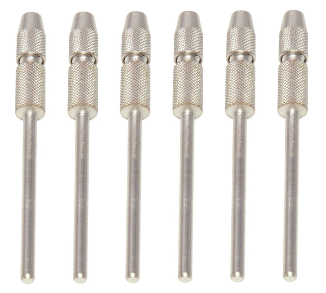 6 Pack 2mm Mandrel-Pin Chuck 3/32" For Silicone Pins by PMC Supplies