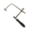 4-inch German style economy adjustable saw frame with black handle and hardened steel construction for precise cutting