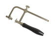 2-1/2 inch German-Style Economy Adjustable Saw Frame with hardened steel, adjustable blade tension, serrated clamps, and black handle
