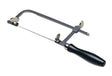 5 inch adjustable saw frame with hardwood handle and serrated lugs for precise cutting