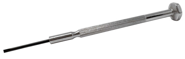1.40 mm straight screwdriver with metal handle and thin precision tip for electronics repair and micro assembly tasks