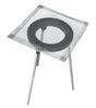 9-inch soldering and heating tripod with 6x6 inch mesh screen and removable legs for stable lab heating tasks