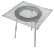 6-inch tripod stand with mesh screen for stable heating over alcohol lamp or Bunsen burner