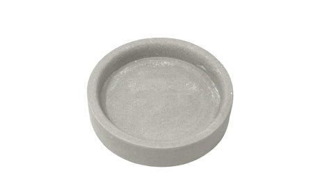 Borax ceramic dish for creating flux slurry in soldering with rough finish and shallow depth