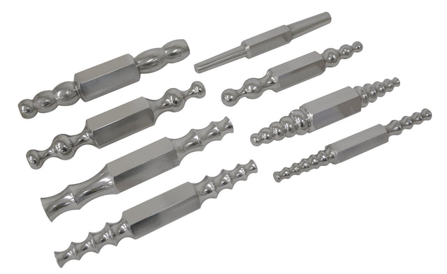 8 Piece 9" Synclastic & Anticlastic Metal Forming Steel Stake Set by PMC Supplies