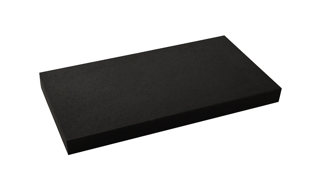 6 x 3 x 1/2 inch black natural testing stone for gold karat determination