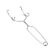 10-1/2 inch Large Whip Tongs metal tool for gripping crucibles in high-heat metalworking tasks