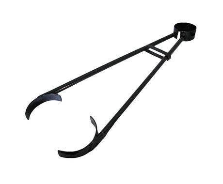26-inch heavy-duty foundry crucible flask tongs for safe handling of graphite and clay crucibles up to 7-inch diameter