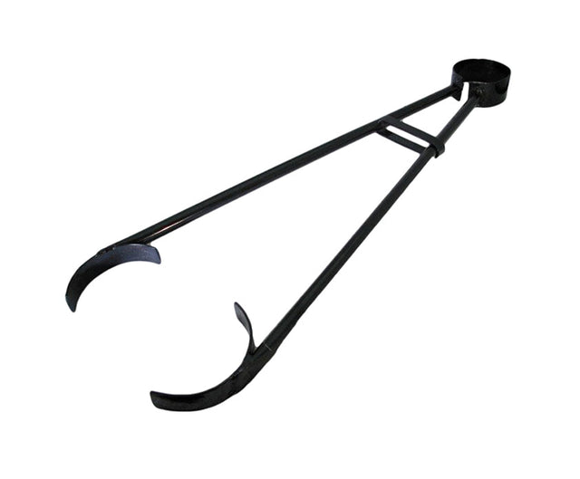 26-inch heavy-duty foundry crucible flask tongs for safe handling of graphite and clay crucibles up to 7-inch diameter