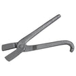 8-inch serrated wire draw tongs with ergonomic handles for precise metalworking grip