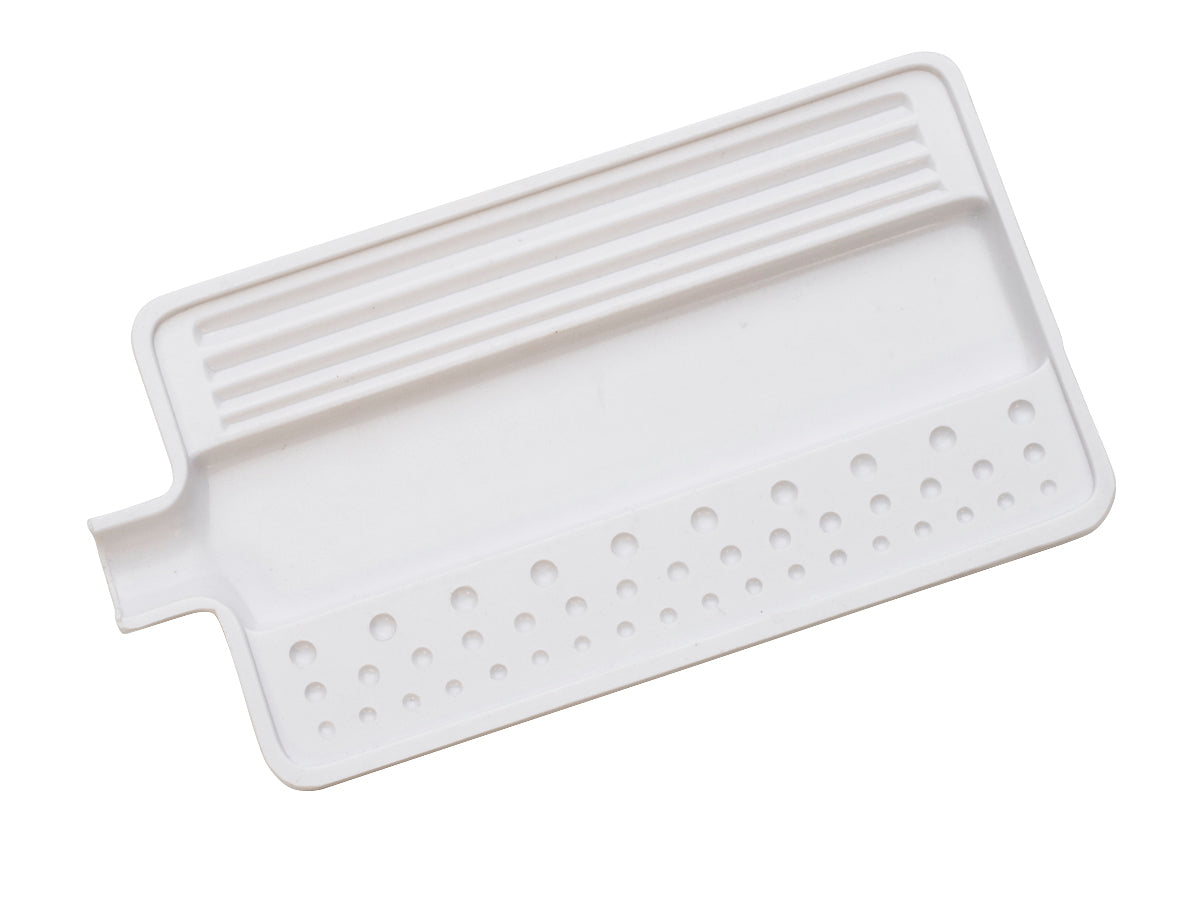 Bandeja grande para clasificar cuentas de 7-1/8" x 3-3/4" - Blanca