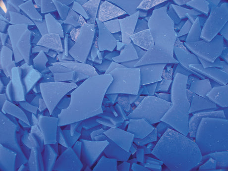 Freeman Flakes Flexplast Blue injection wax flakes for casting and moldmaking in 1 lb bag