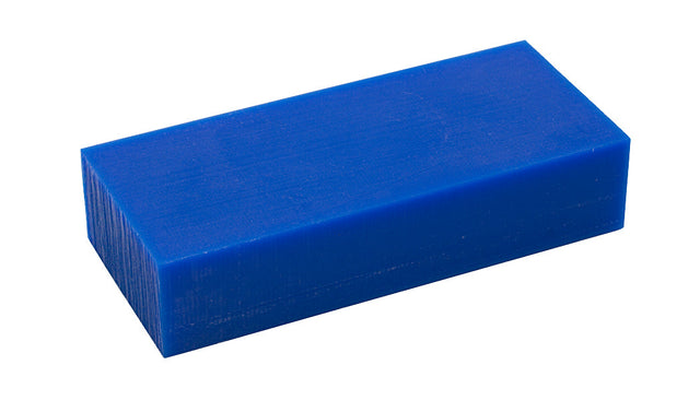 Medium-hard blue wax carving block 1 lb with smooth surface for detailed hand carving and machining tasks